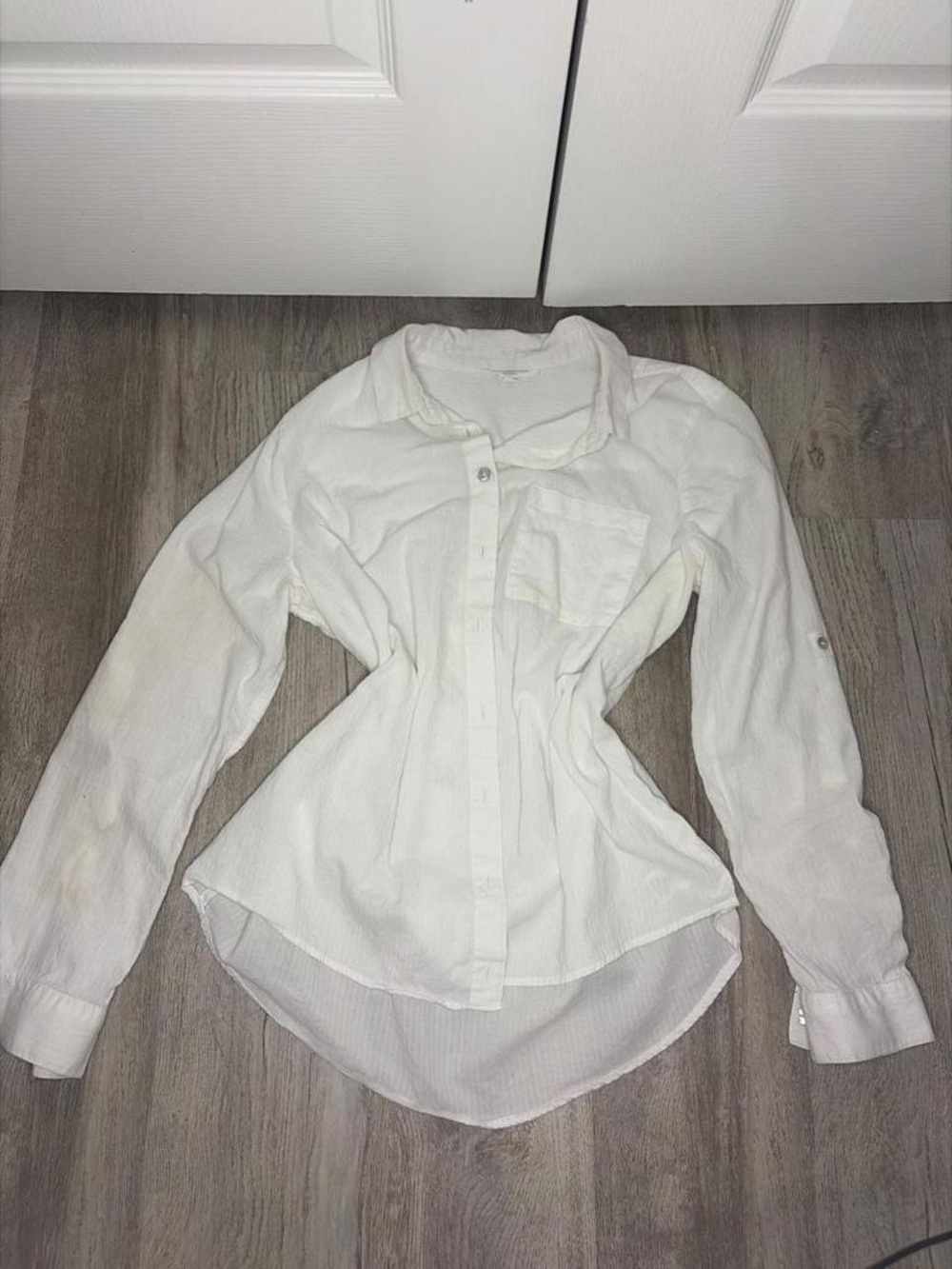 Classic White Button-Up Women's Shirt